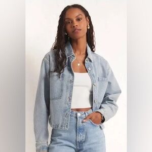 NEW Z SUPPLY cropped denim jacket